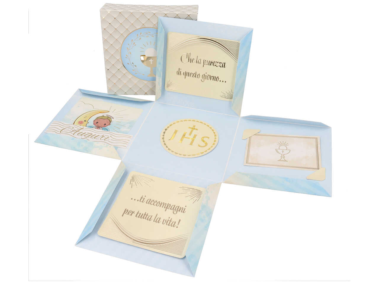Scatola comunione bimbo 20x20cm