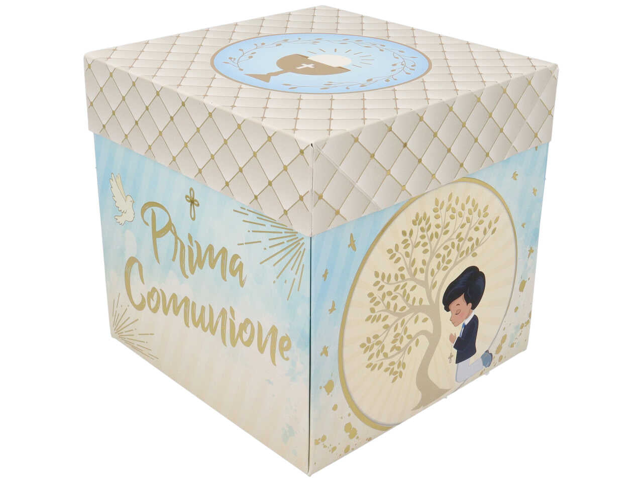 Scatola comunione bimbo 20x20cm