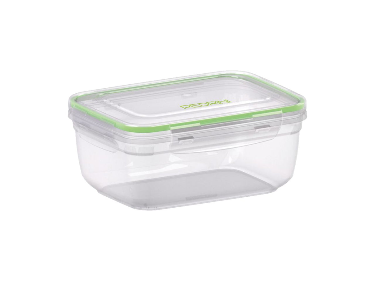 Contenitore rettangolare in plastica da 1400ml con coperchio