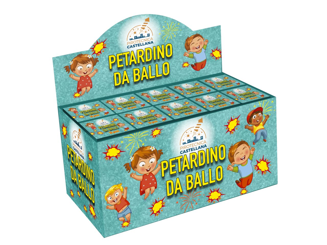 Petardino da ballo box 50 scatole da 50 petardi