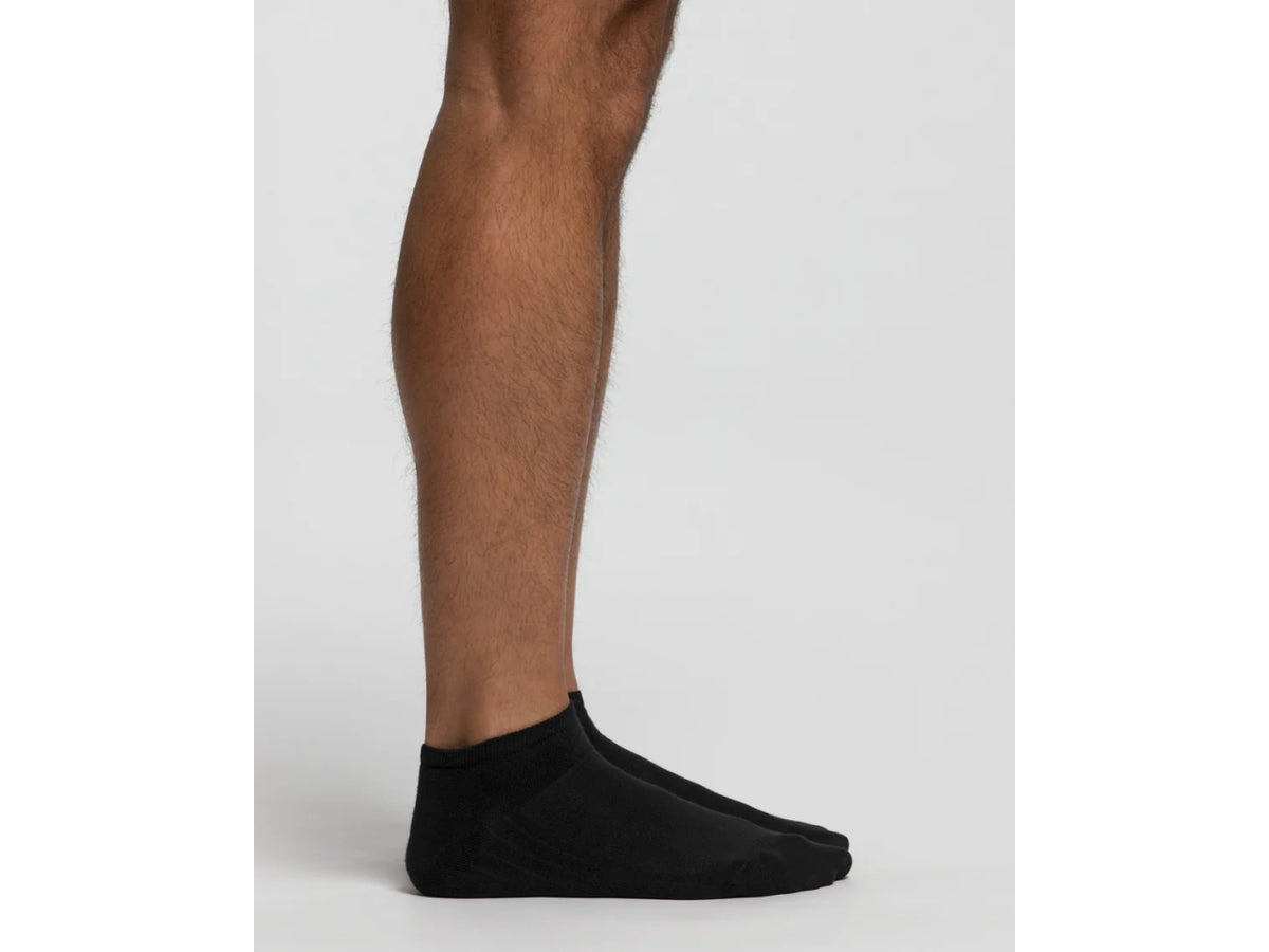 Minicalza in cotone da uomo polsino comfort, tallone rinforzato e punta rinforzata, set da 3 paia colore nero taglia 39/42