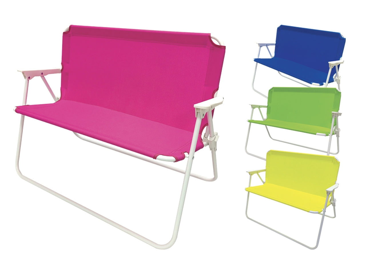 Divanetto bimbo 74,5x37x52cm tubo d.13mm - tessuto poliestere in 4 assortimenti