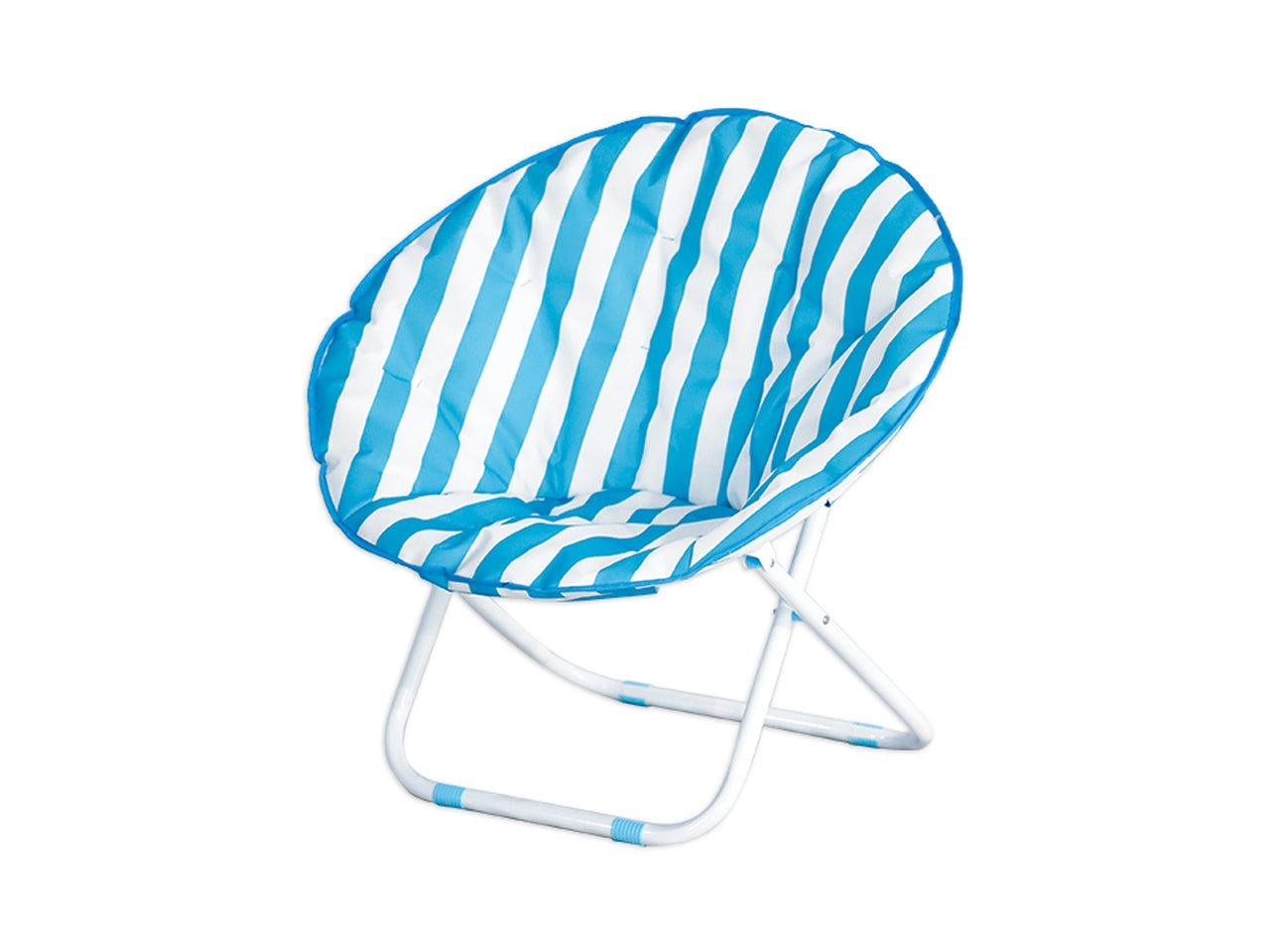 Sedia moon 60x78x78cm strisce azzurre