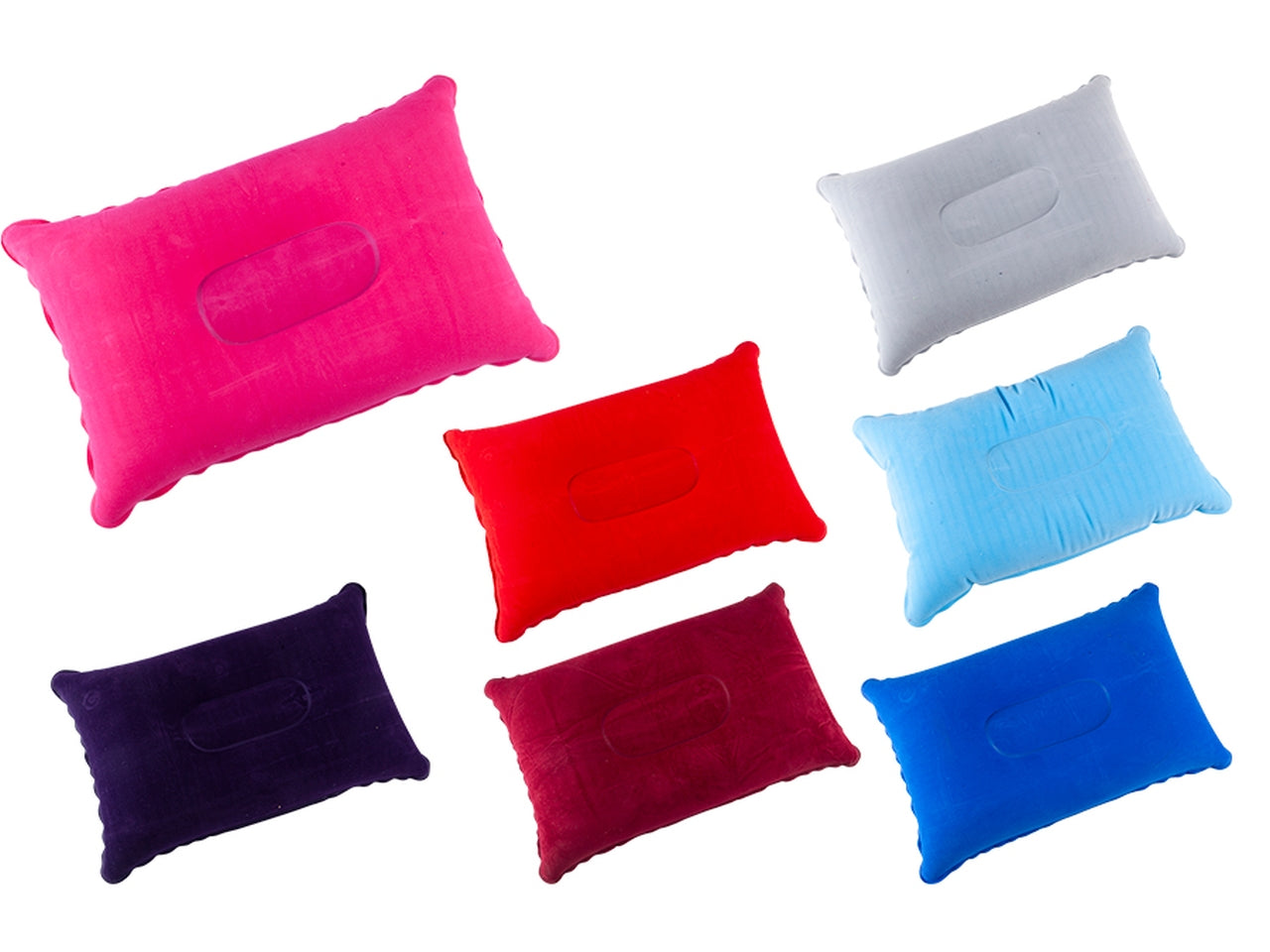 Cuscino gonfiabile 24x34,5cm in 7 colori assortiti