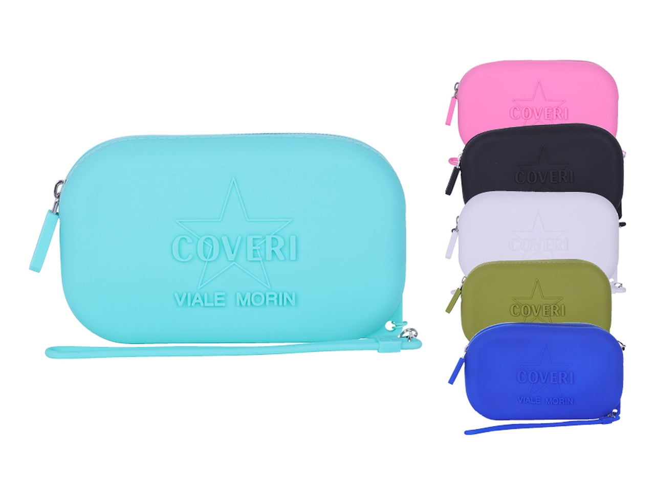 Borsello silicone m4 15x9x3cm coveri in 6 assortimenti