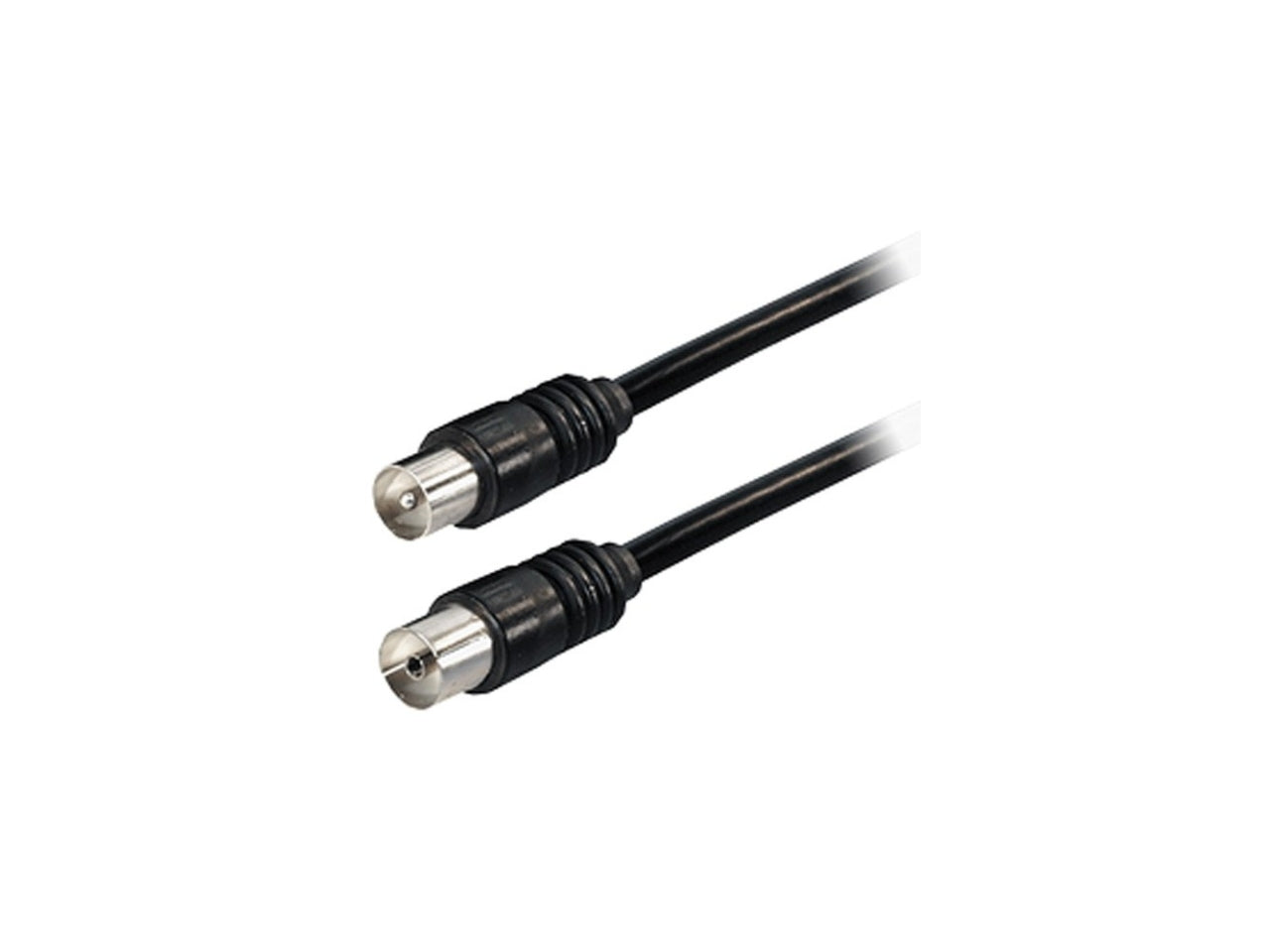 Cavo Coassiale connettore Antenna TV 9.5 mm, M/F, 1,5 m, Nero