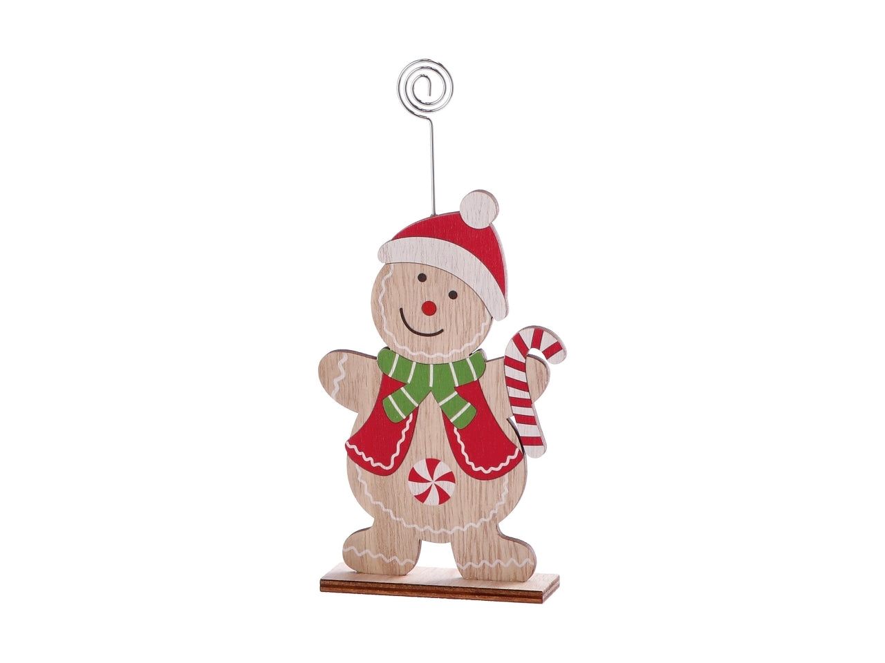 Segnaposto omino natalizio cm7x4xh16 - disponibile in tre assortimenti