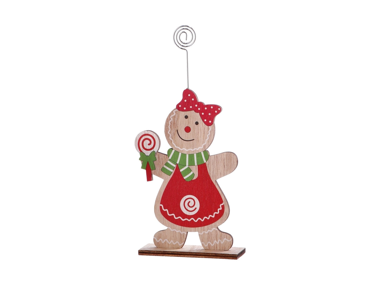 Segnaposto omino natalizio cm7x4xh16 - disponibile in tre assortimenti