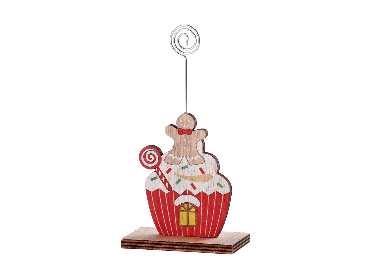 Segnaposto  natalizio cm7x3xh14 - disponibile in diversi assortimenti