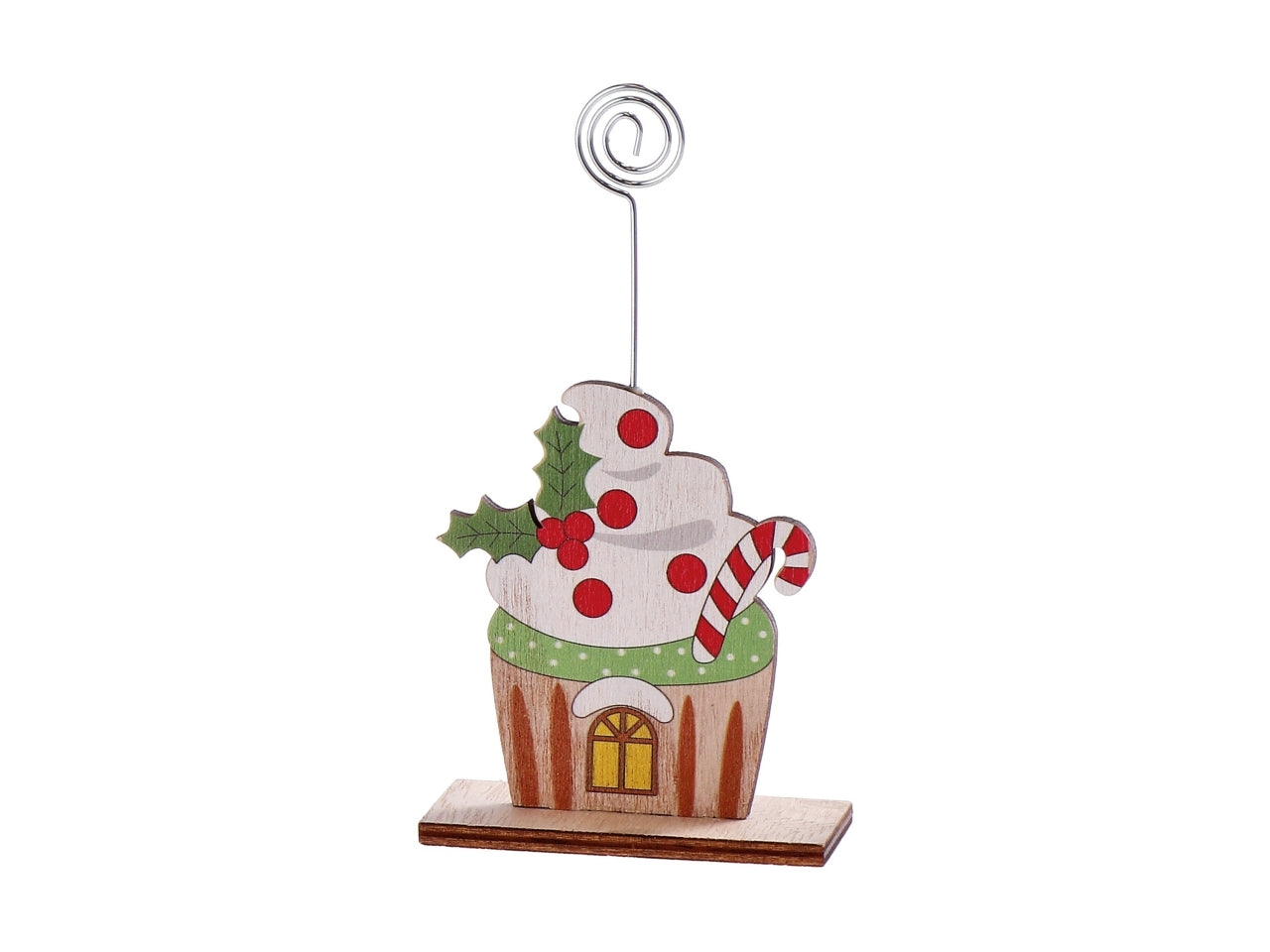 Segnaposto  natalizio cm7x3xh14 - disponibile in diversi assortimenti