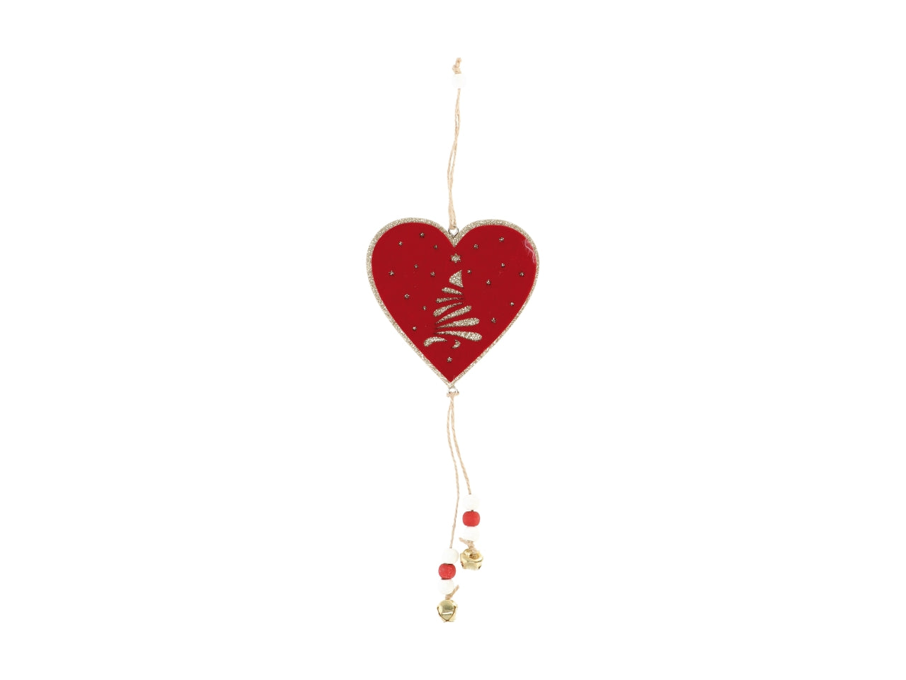 Pendente natalizio decorativo in mdf cm11x34 - disponibile in tre assortimenti