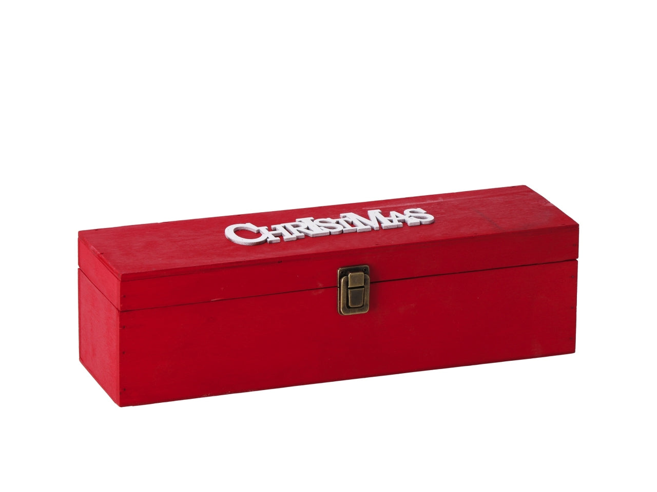 Porta bottiglia natalizio in legno cm36x11xh10 -disponibile in due colori