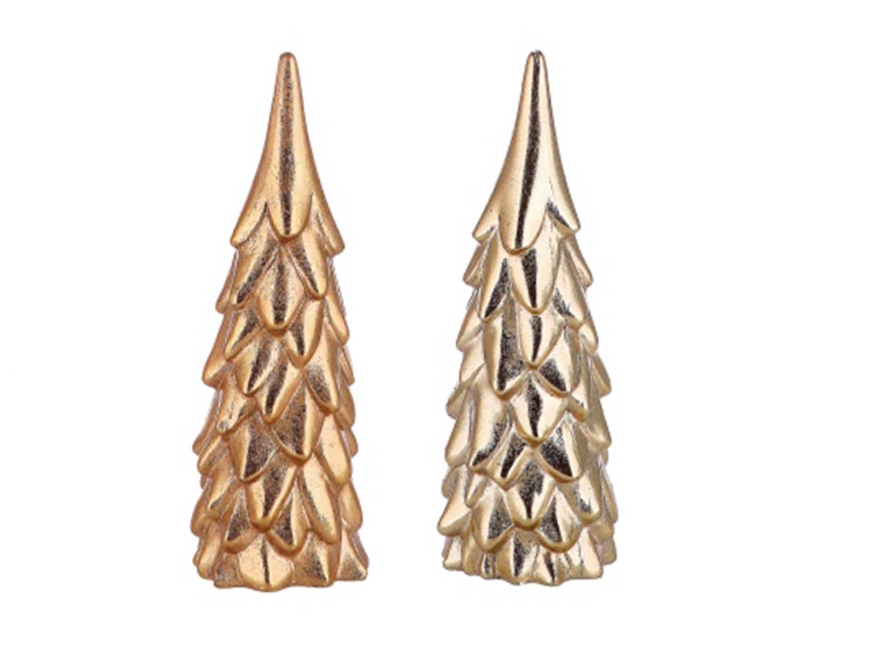 Albero di natale in resina d.8xh22cm - assortito in due colori