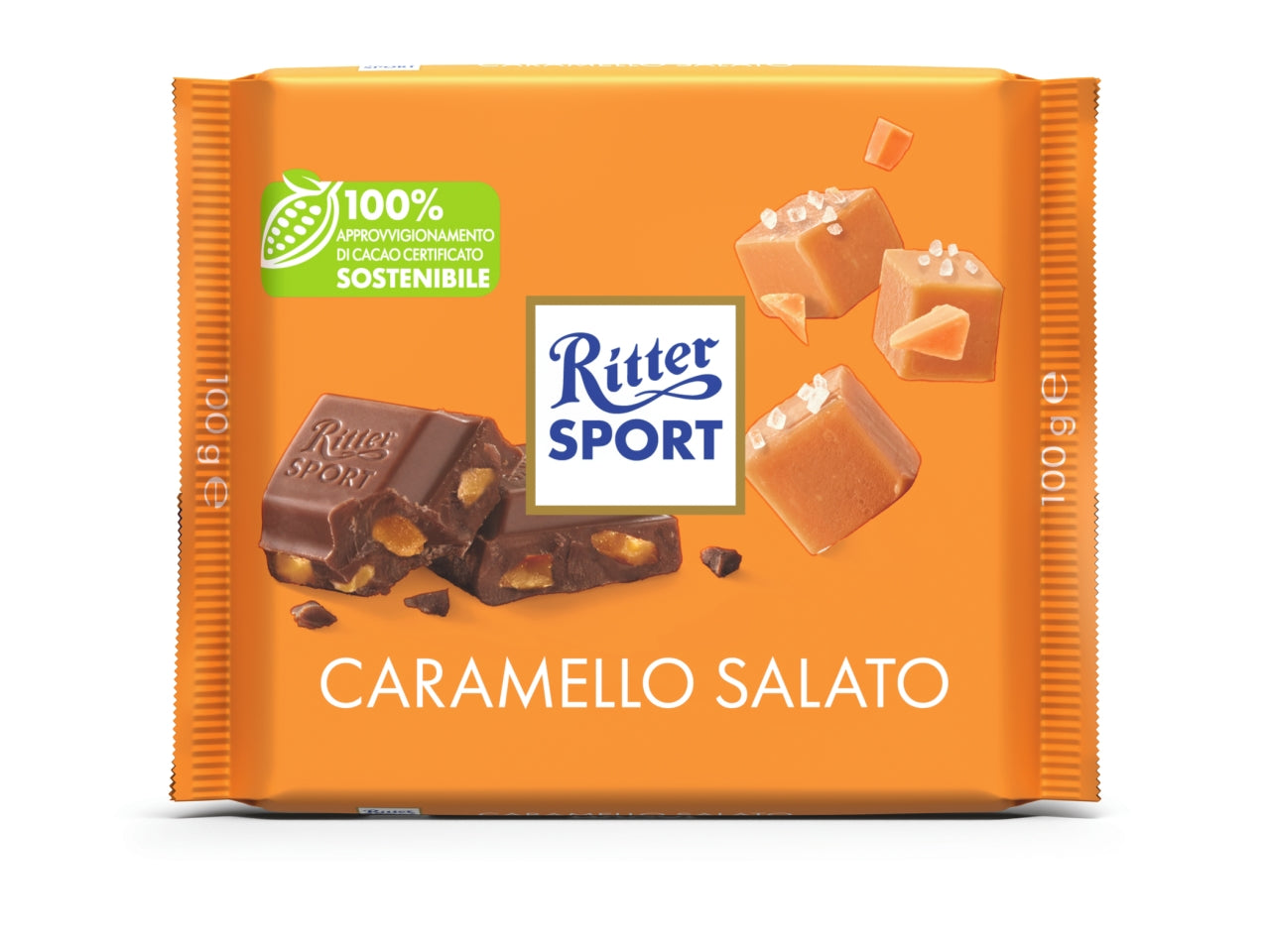 Ritter sport tavoletta 100gr caramello salato