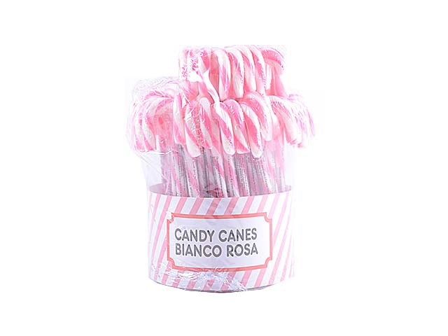 Lecca lecca candy canes bianco r.14gr 50 pezzi a3009