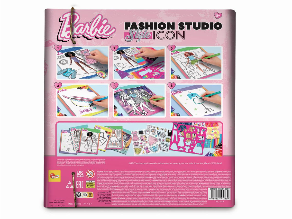 Barbie sketchbook style icon fashion studio