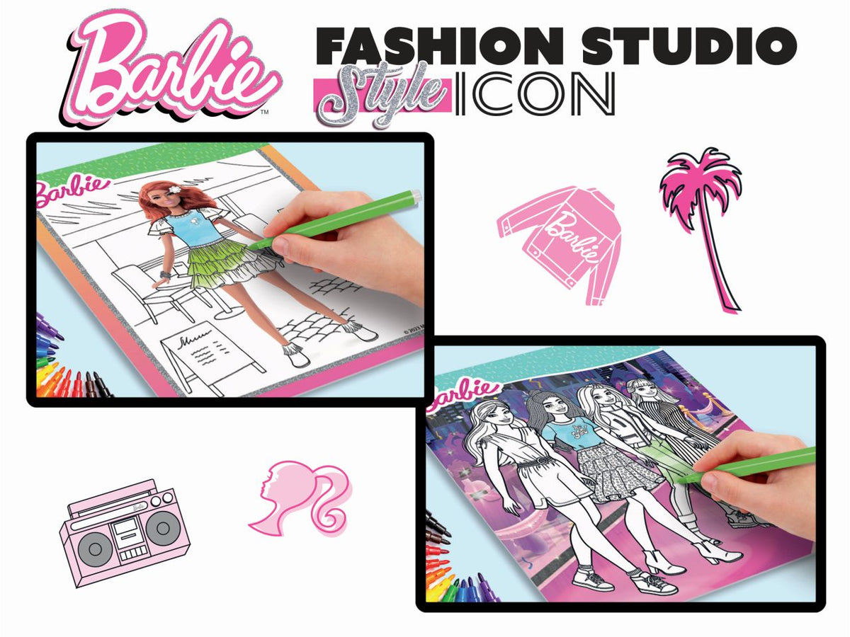 Barbie sketchbook style icon fashion studio