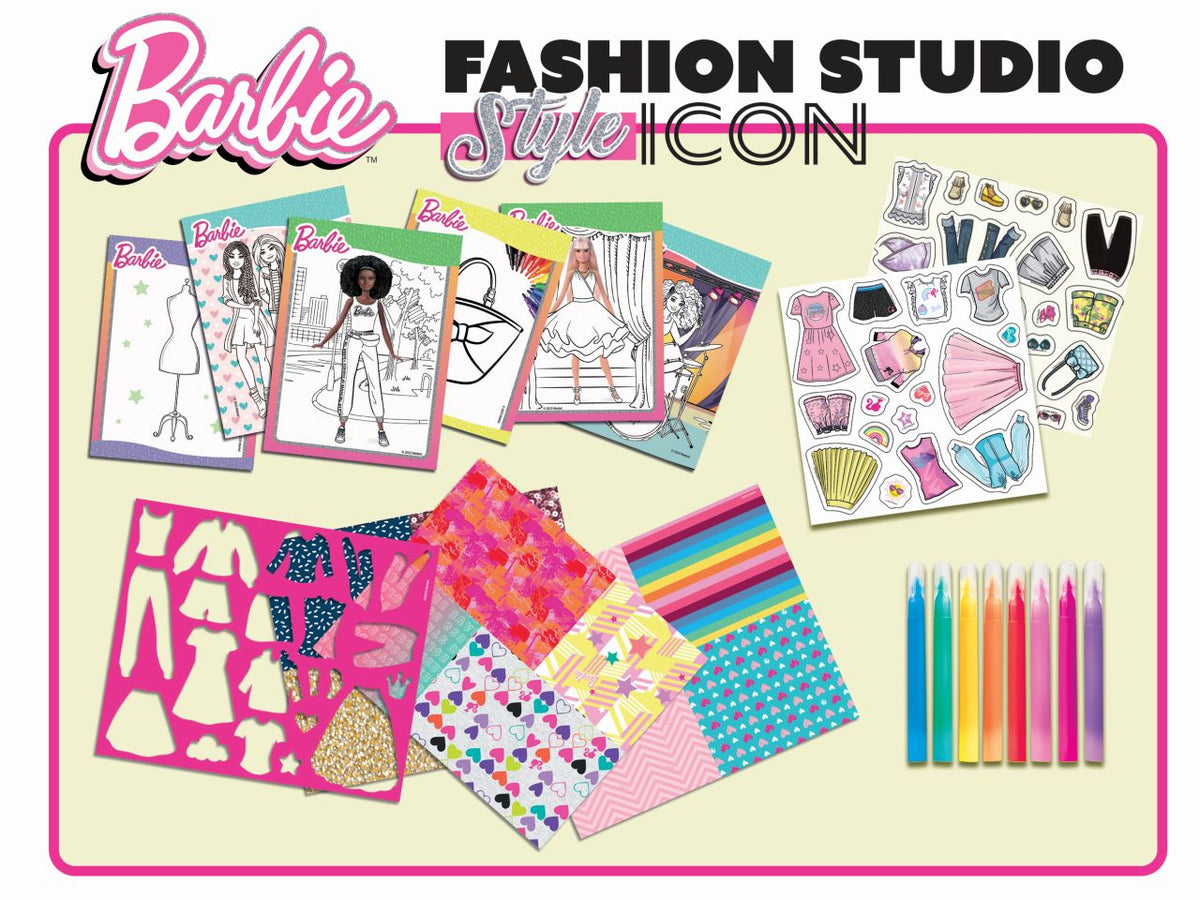 Barbie sketchbook style icon fashion studio