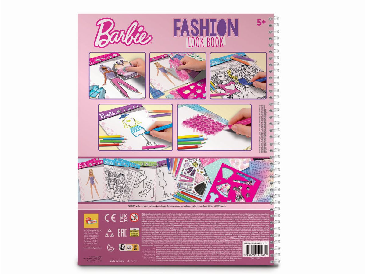 Barbie sketchbook fashion look book