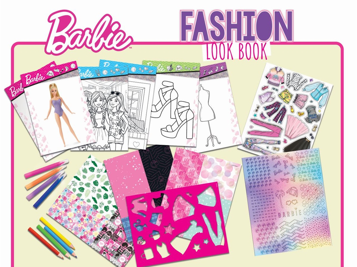 Barbie sketchbook fashion look book