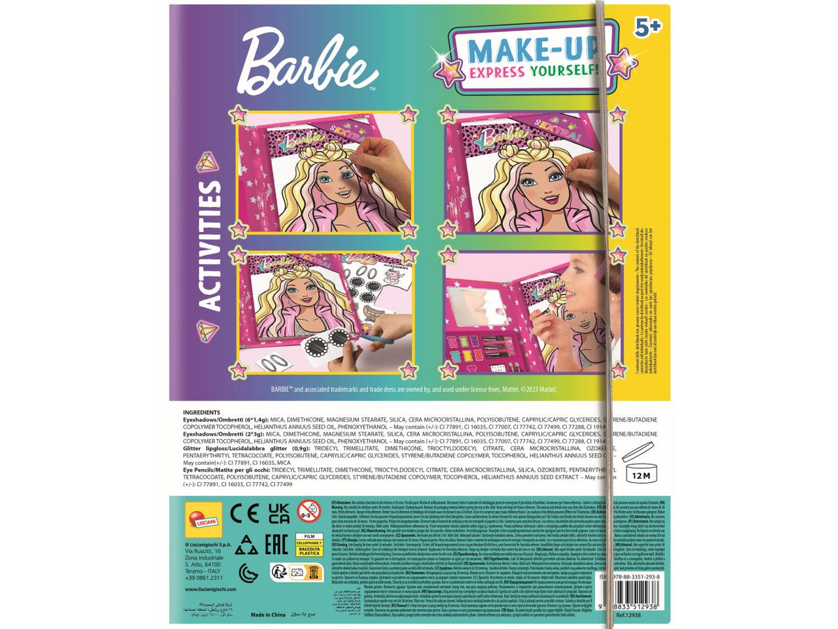 Barbie sketchbook make-up express yourself
