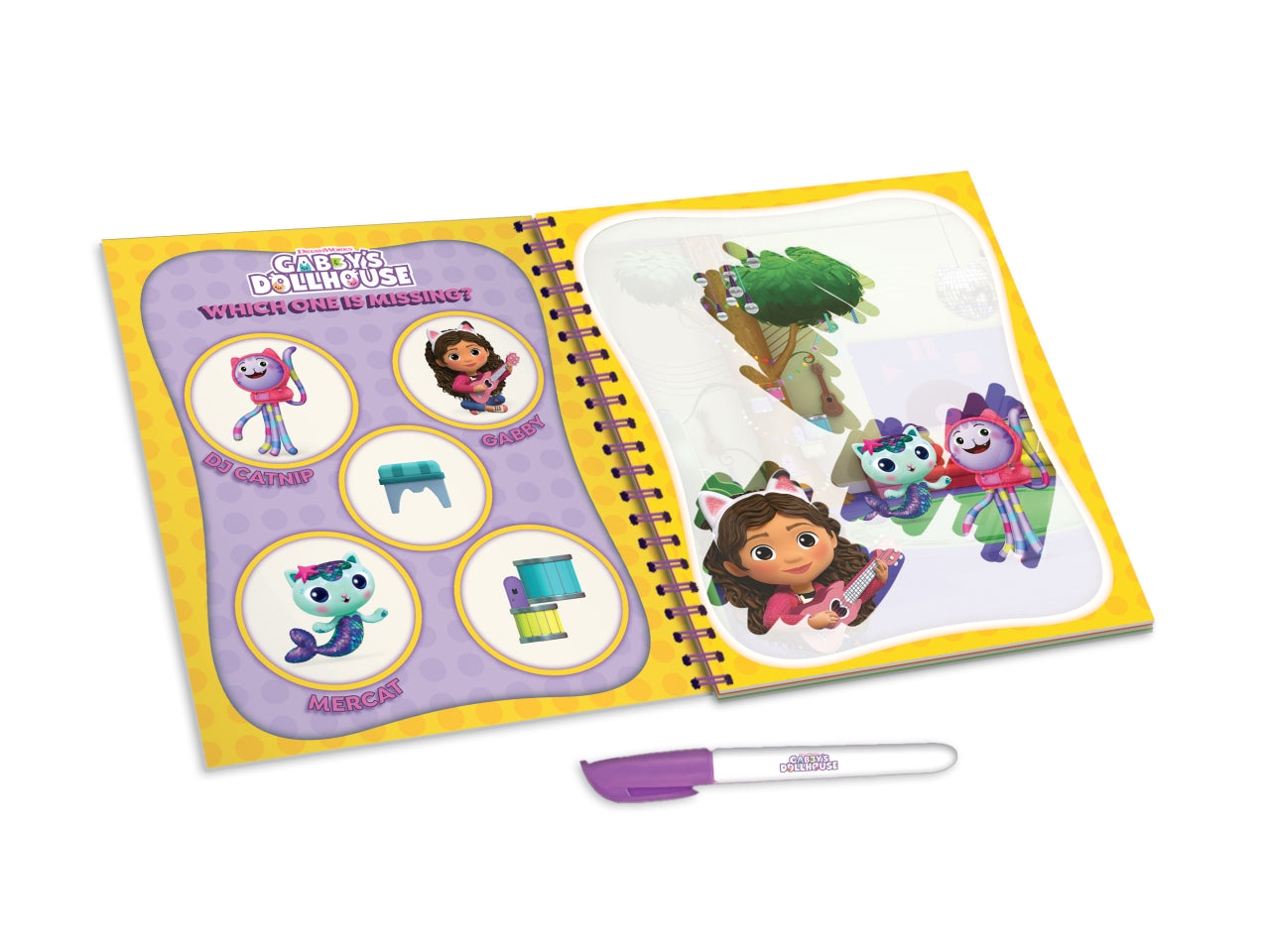Libro Prescolare con Licenza Gabby's Dollhouse Sketchbook Gabdorable Waterbook - Multicolor, per Bambini da 3 Anni, Lisciani