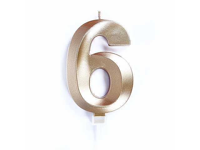 Candela luxury 10cm oro chrome n6 c826