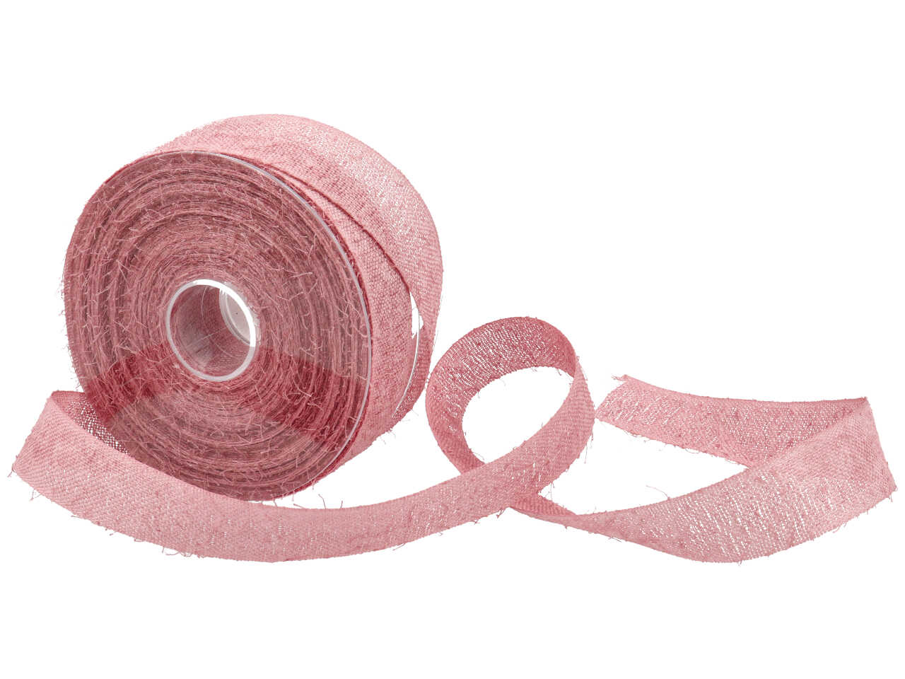 Nastro regalo rosa con filamenti 2,5 cm x 20 m - Sirene