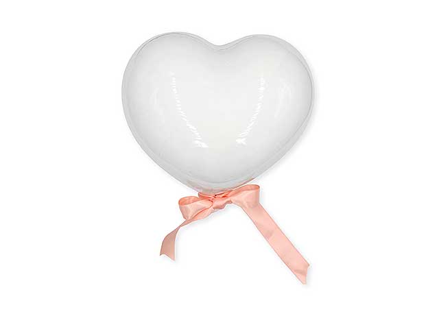 Pallone cuore 12cm bianco