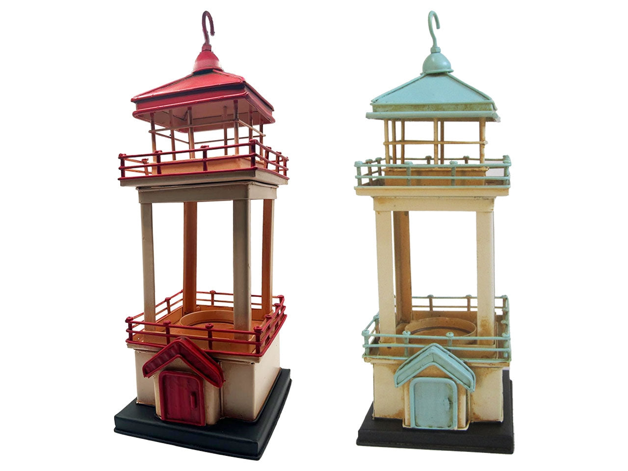 Faro  portacandela 11,5x10,5x28,5cm