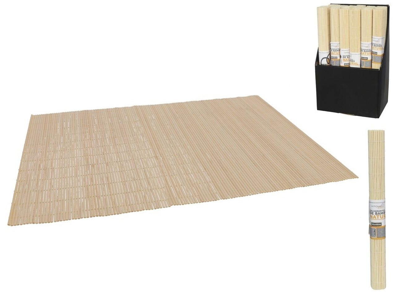 Tovaglietta americana bambÃ¹ naturale stile etnico, 30x40cm - Kitchen&Go