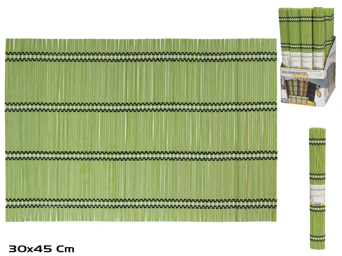 Tovaglietta americana bambÃ¹ verde stile etnico, 30x45cm - Kitchen&Go