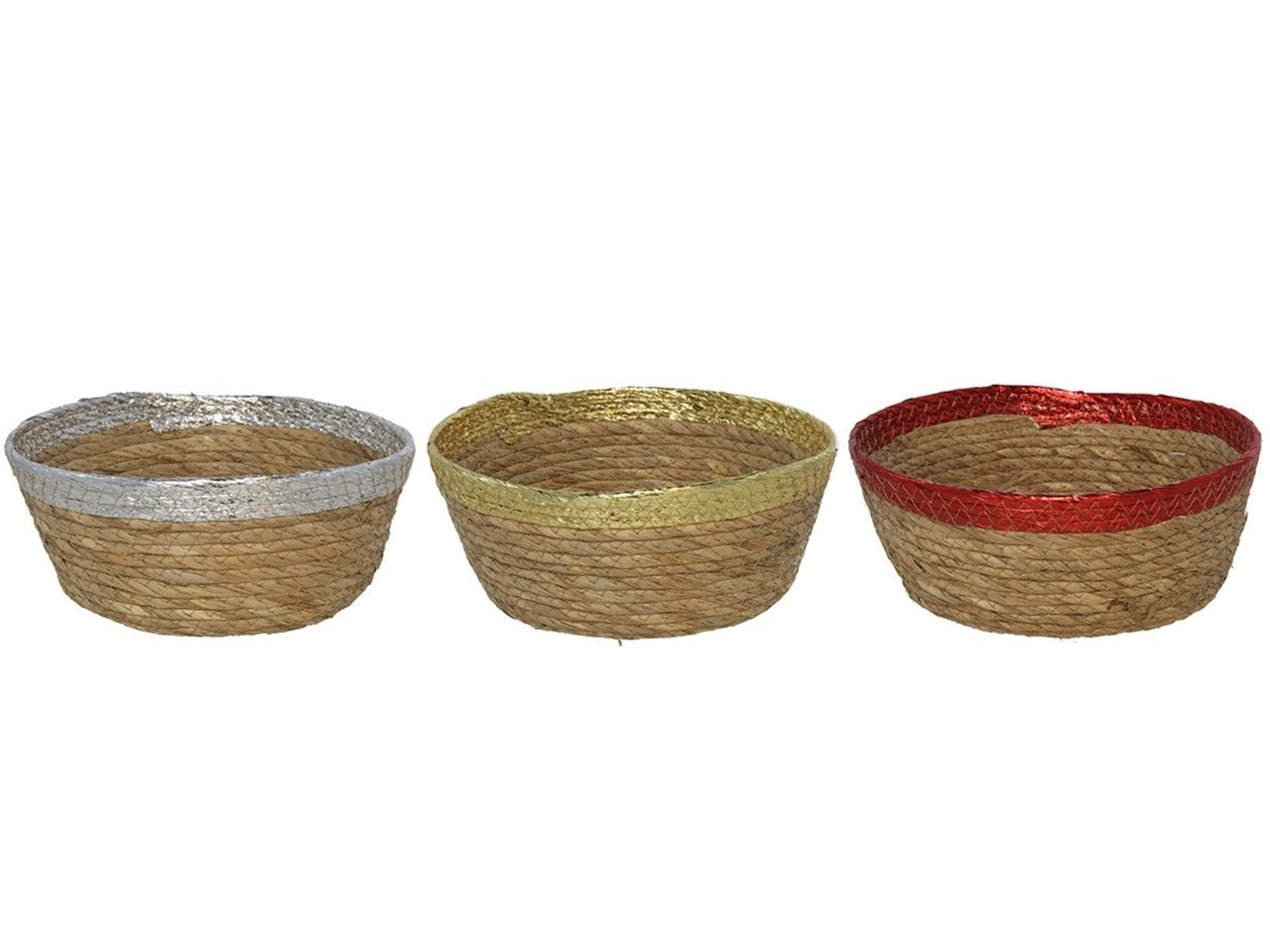 Cestino rotondo almagro 24x10cm-disponibile in 3 assortimenti