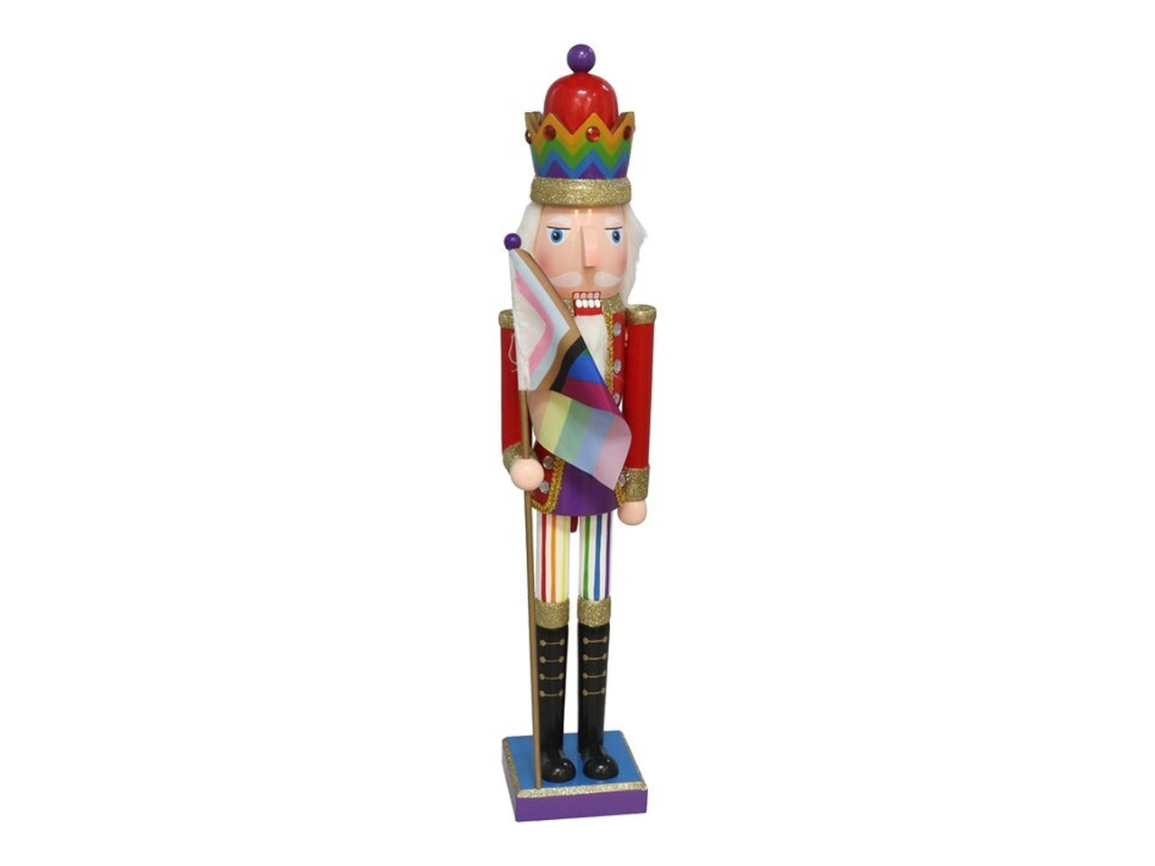 Soldato in legno 10x9x55cm multicolore