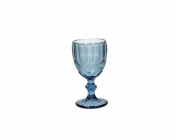 Calice in vetro linea madame colore azzurro capacita' 260cc - La confezione comprende 6 calici