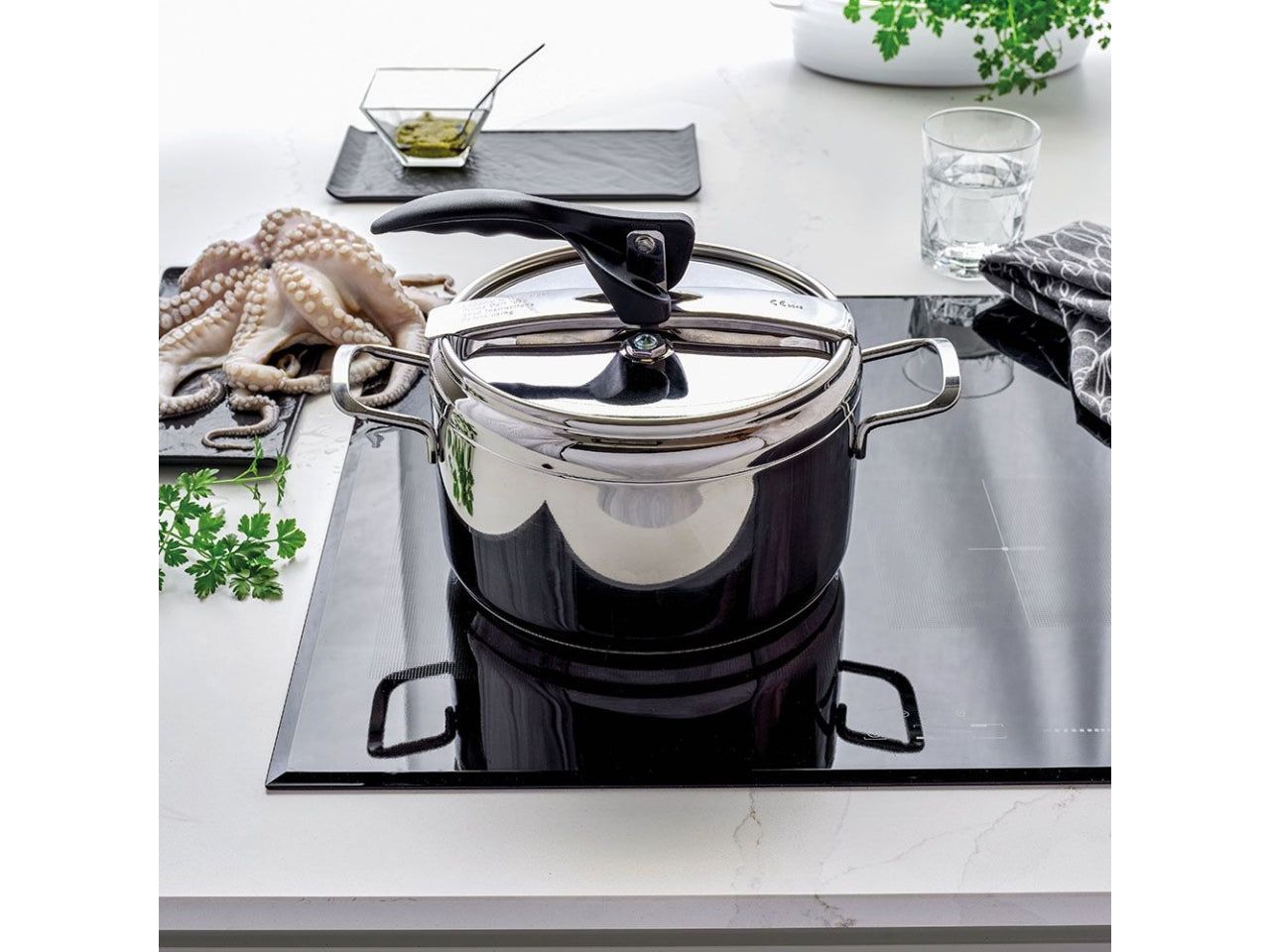 Pentola a pressione 5lt v5458j2inox
