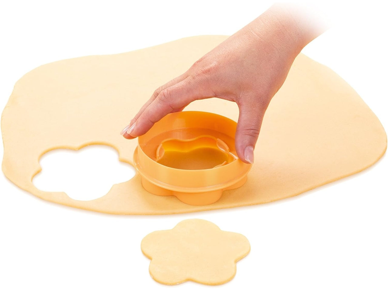 Tartellette bianco e giallo in plastica Tescoma Delicia