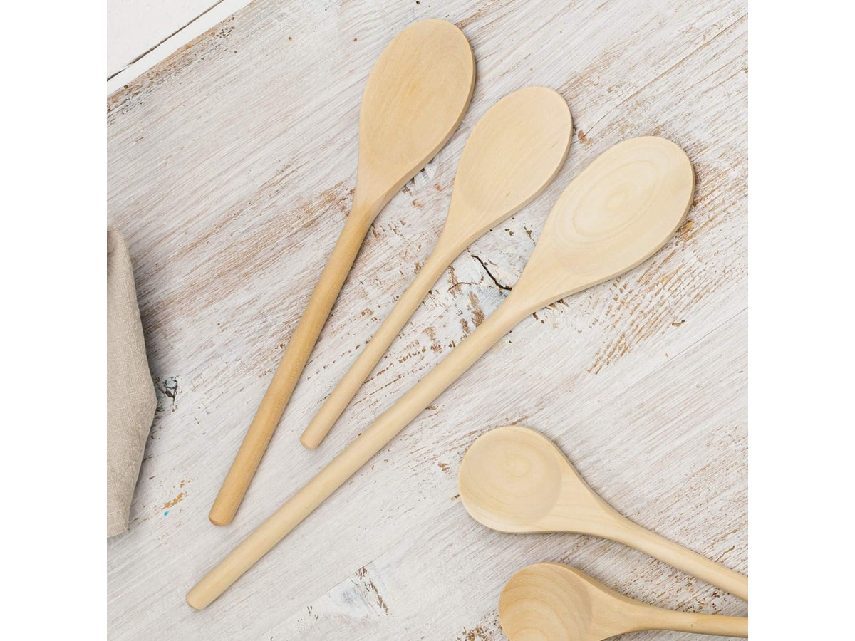 Cucchiai in legno ovali 3 pezzi 20 25 30 cm Tescoma Woody mestoli