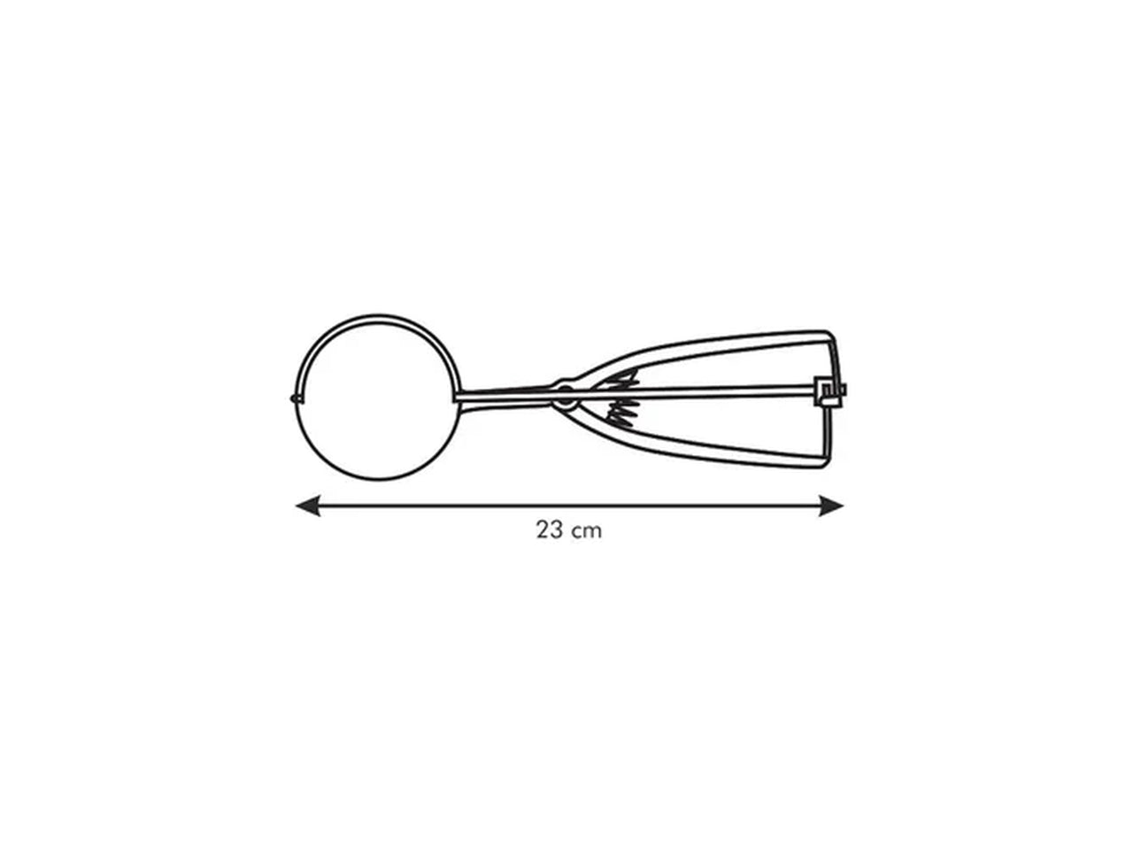 Porzionatore scavino gelato in acciaio inox 23 cm Tescoma Presto