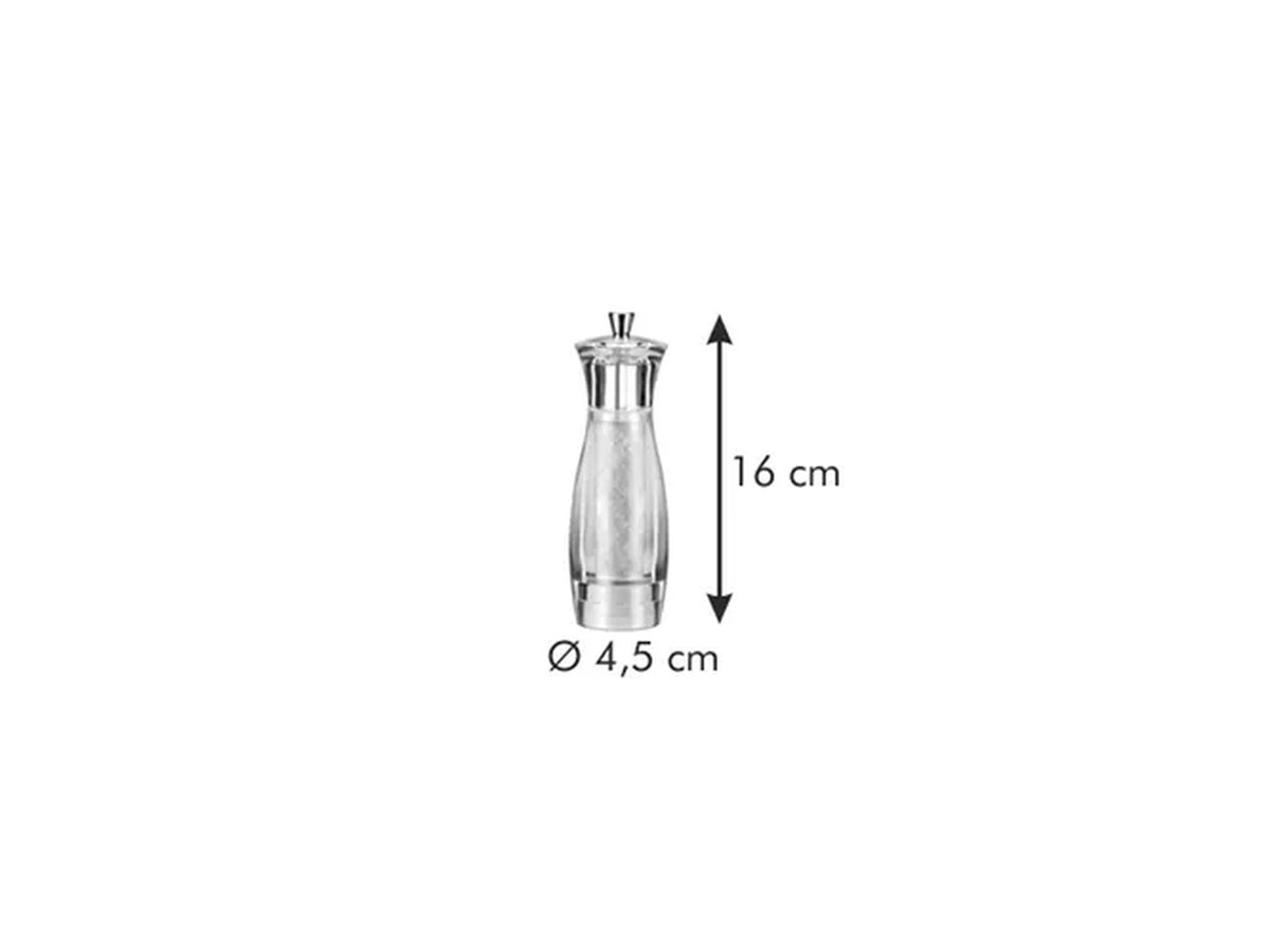 Macina sale in plastica trasparente 16 cm Tescoma Virgo