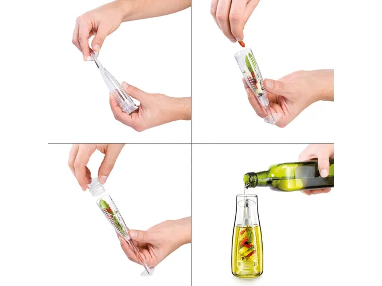 Oliera con infusore in vetro da 250 ml Tescoma Vitamino