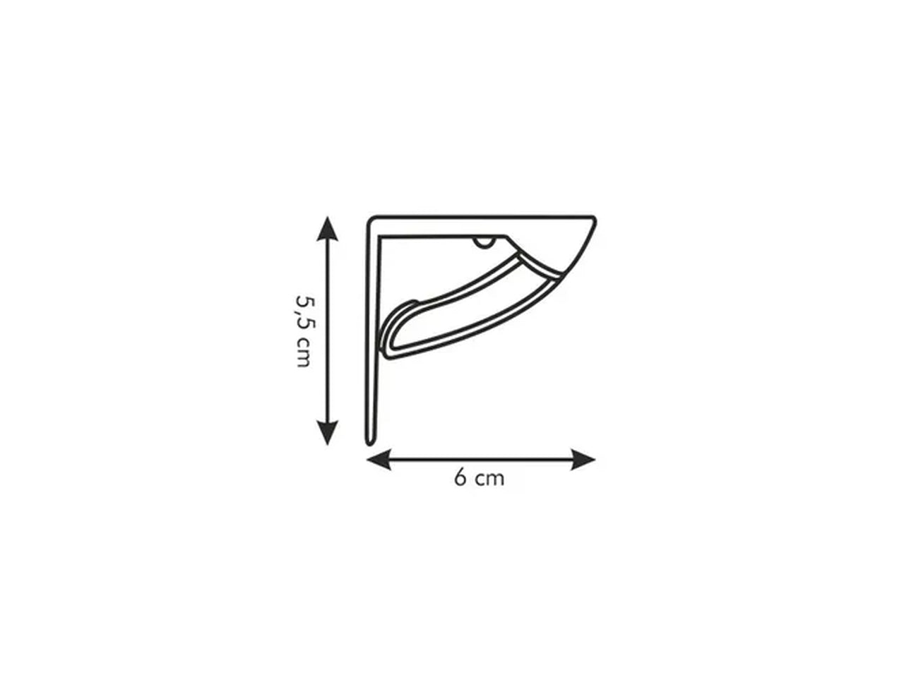 Fermatovaglia in plastica bianca 4 pezzi Tescoma Presto