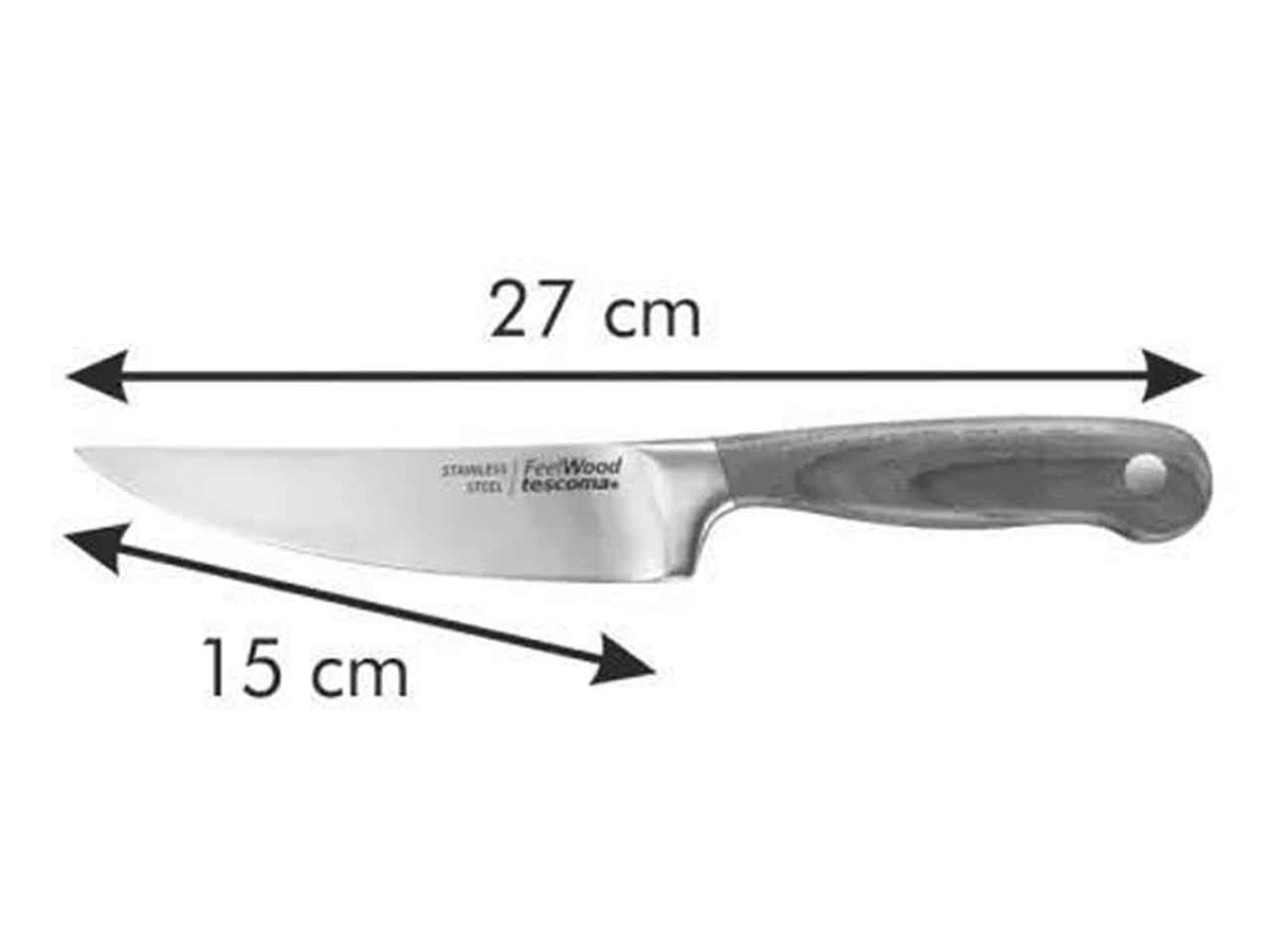 Coltello da arrosto manicoin legno 20 cm Tescoma Feelwood