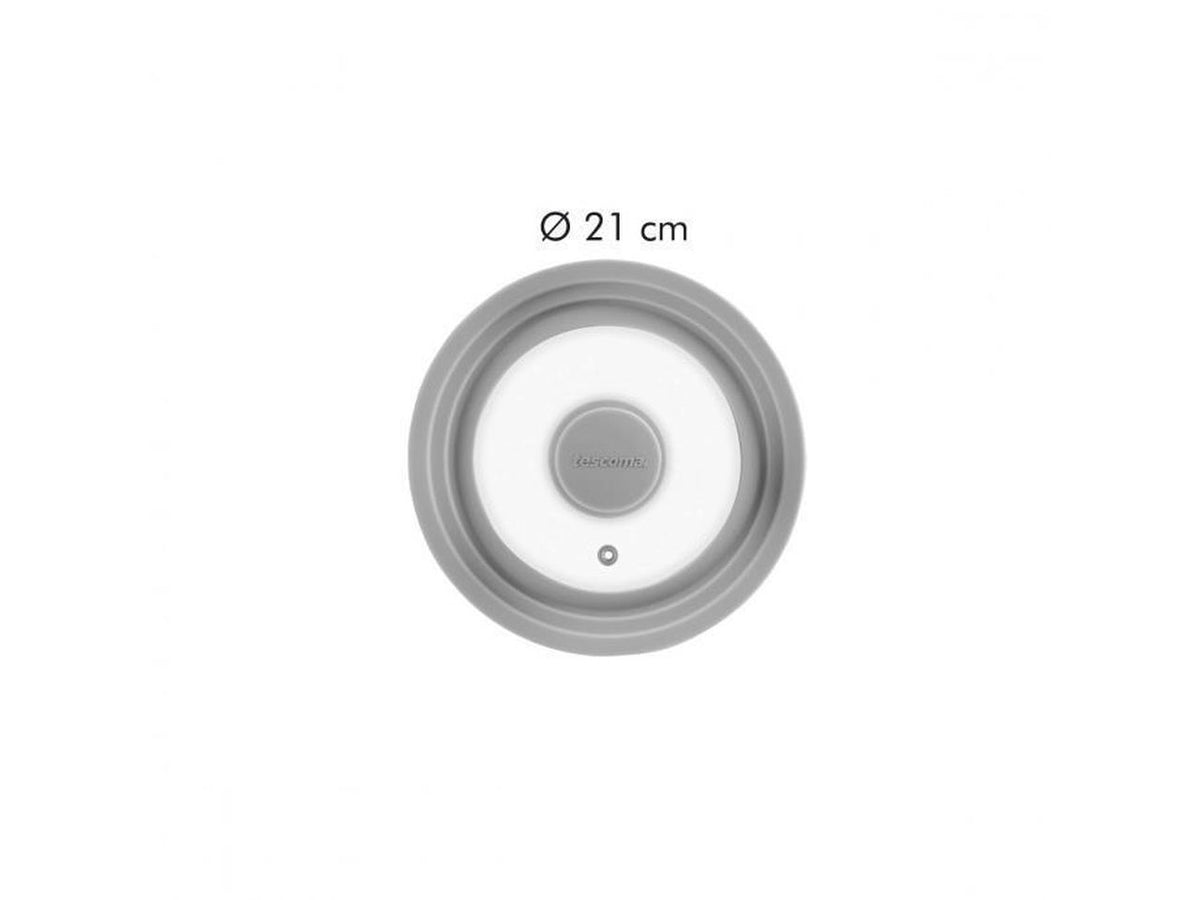 Coperchio in vetro e silicone per padelle adattabile 16-18-20 cm Tescoma Unicover
