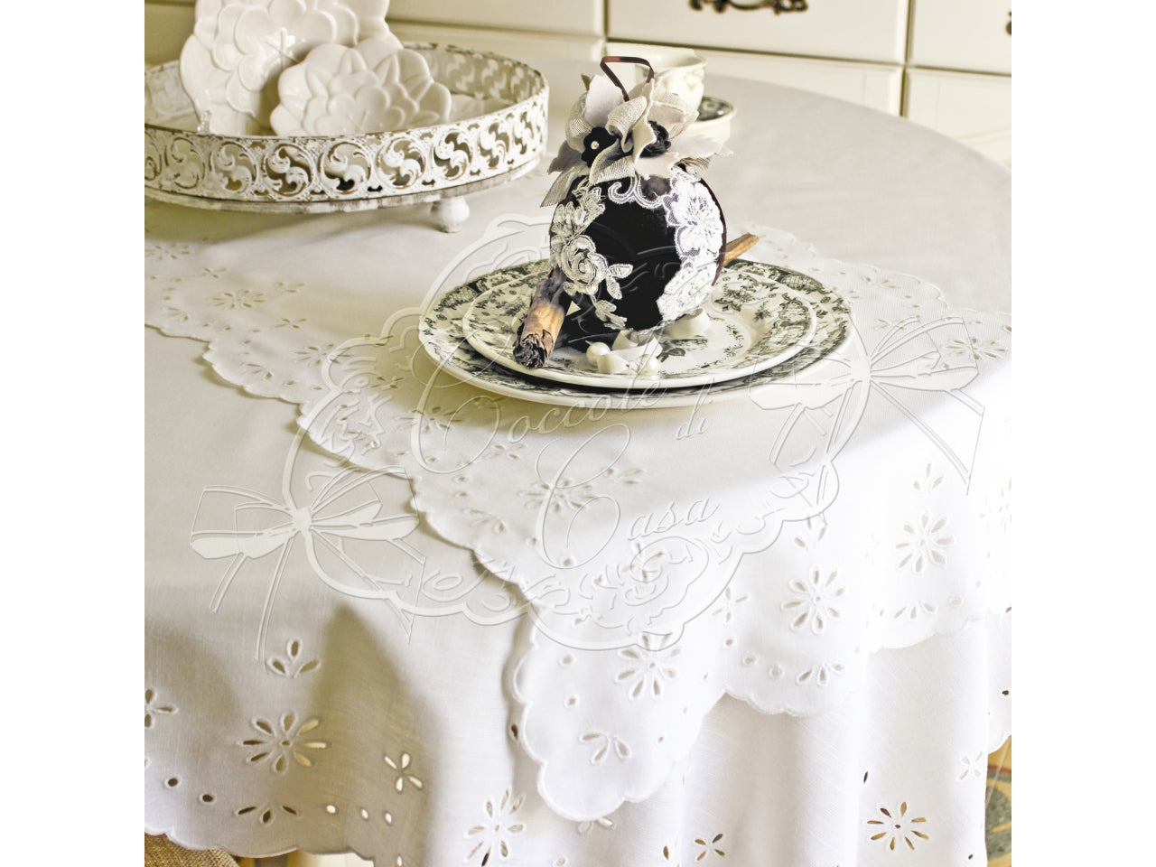 Tovaglietta linea sangallo per colazione misure 33x48cm