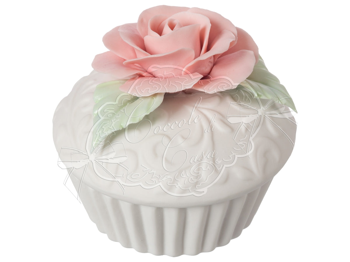 Cupcake rosa elvis d.8,5xh.9cm disponibile in 6 assortimenti