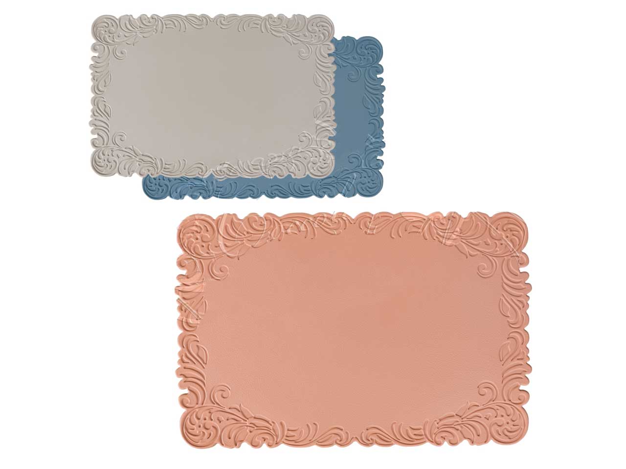 Tovaglietta in silicone rettangolare  45x30cm - disponibile in 2 assortimenti
