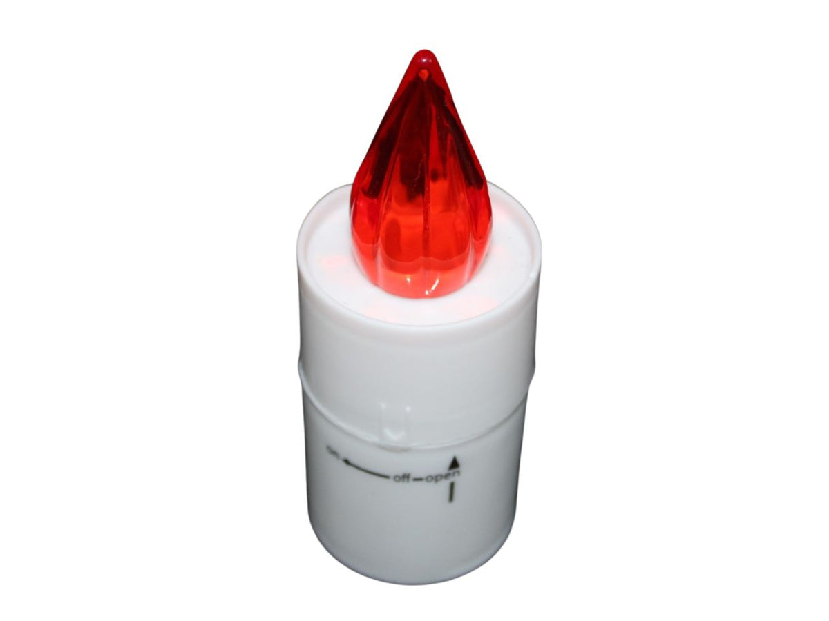 Lumino votivo led a batterie dimesioni 10,5x4,2cm, effetto fiamma che arde $