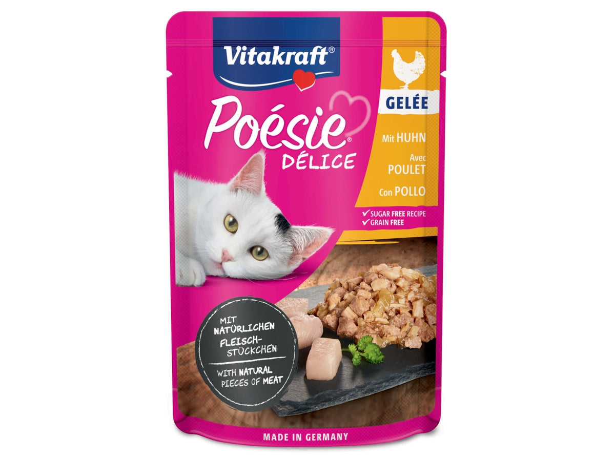 PoÃ©sie dÃ©ligelee pollo 85gr alimento umido per gatti