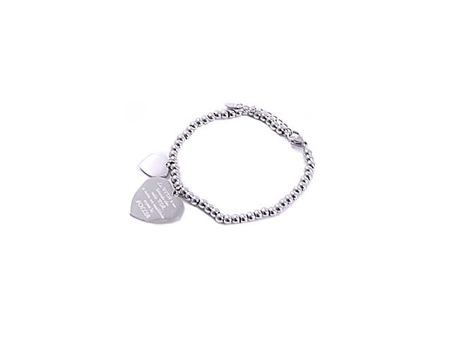 Bracciale sfere con cuore la vita e' un brivido